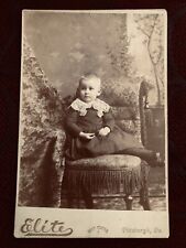 Antique Cabinet Card - Hidden Mother Baby - Victorian/Edwardian Photo picture