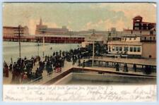 1906 ROTOGRAPH BOARDWALK NORTH CAROLINA AVE ATLANTIC CITY NJ ANTIQUE POSTCARD picture