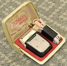 Vintage Ronson Model CFL Mark II Electric Razor Shaver Atomic 1960s w/Case picture