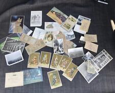 Junk Journal Lot 30+ Antique Vintage Paper Ephemera Greeting, Postcards  As Is picture