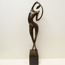 Statue Sculpture Sexy Modern Style Bronze Signed picture