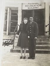 Vintage Photograph Federal Recreation building Circa 1943 WWII C1 picture