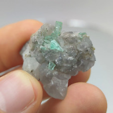 VERY CLEAR NATURAL EMERALD CRYSTAL ON MATRIX  FROM MUZO COLOMBIA 12.3 grams picture
