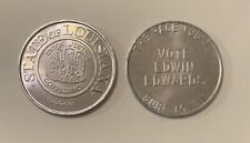Edwin W. Edwards Louisiana Governor Mardi Gras Doubloon New Orleans One Coin VGC picture