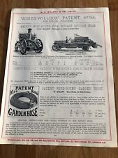 1917 w.h. willcox of london double sided print  dennis fire engine & hoses picture
