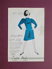 Original 1950s Creator Studios American Fashion Design Production Illustration picture