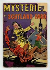 Mysteries of Scotland Yard #1 GD- 1.8 1954 picture