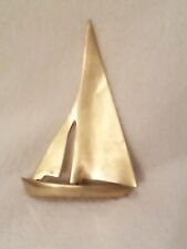Small Vintage Brass Sailboat picture