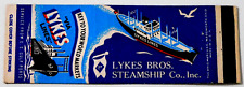LYKES BROTHERS STEAMSHIP CO. MATCHBOOK COVER *ROUTES FROM U.S. GULF PORTS picture