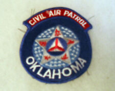 1980'S OKLAHOMA CIVIL AIR PATROL PLASTIC BACK WITH MERROWED EDGE  picture