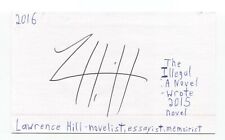 Lawrence Hill Signed 3x5 Index Card Autographed Signature Author Writer Novelist picture