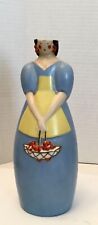 Rare Villeroy & Boch Robj Collection Lady Decanter BottleNo Hat 9”, (230) picture