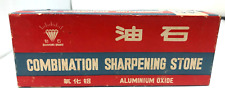 Vintage sharpening stone Combination  Aluminum Oxide made: PRC China Panda Brand picture