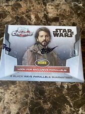 2023 Topps Chrome Star Wars Trading Cards Blaster Box Black Wave Parallels picture