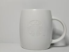Starbucks Laser Etched Mermaid Lime Green Inside White Outside 2011 Barrel Mug picture