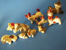Vintage 1930,s  Miniture PORCELAIN DOG Figurines (Lot of 11 ) - Japan  Lot No. 3 picture