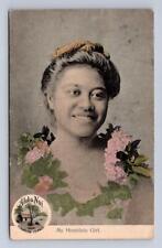 MY HONOLULU GIRL HAWAII POSTCARD EXCHANGE 1908 picture