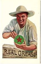 POSTCARD - Real Grease Man Texaco Trade Card Early 20th Century A-A-GR-282-15 picture