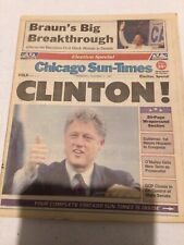 Chicago Sun-times November4,1992 Clinton picture