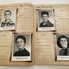 Vintage School Album 1957 to 1958 Student And Teacher Pictures 7 Total picture