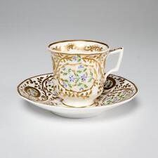 Antique Copeland & Garret England, Porcelain Felspar Teacup & Saucer, 1820's picture