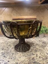 1970s Vintage Brass Chinoiserie Bowl 12