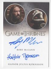 Rory McCann/Hafpor Julius Bjornsson GAME OF THRONES Season 8 Dual Autograph Card picture