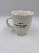 Starbucks Barista 2001 Ceramic Coffee Mug Abbey White with Handle picture