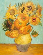 Vincent Van Gogh Sunflowers Die Cut Glossy Fridge Magnet picture