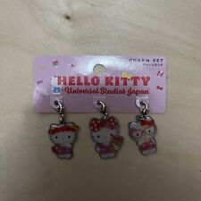 NEW Hello Kitty Sanrio USJ Universal Studios Charm Set Of 3 Japan Only 2018 picture