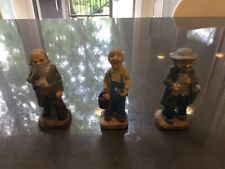 Figurines Made in Occupied Japan Old Men Vintage lot of 3 picture