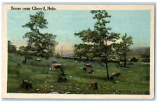 c1930's Cut Trees Scene Near Glenvil Nebraska NE Unposted Vintage Postcard picture