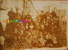 Antique 1870s 1880s Photo NICE DETAILS - ITALY Group Drinking Wine  picture