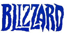 New BLIZZARD Blue Decal Permanent Sticker Vinyl Handmade Windows Car approx. 4” picture