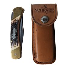 Schrade LB8 Knife Uncle Henry Clip Point Blade w/Sheath picture