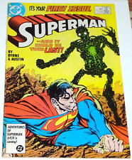 1987 DC UNIVERSE SUPERMAN #1 VF COMIC BOOK POSTCARD JOHN BRYNE ORIGIN OF METALLO picture