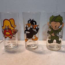Lot of (3) Vintage PEPSI 1973 Looney Tunes Glass Collectors Series Warner Bros picture