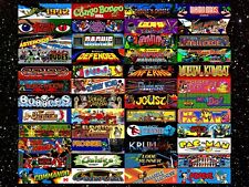 Arcade Video Game Marquee Fridge Magnet (Choose From List) (Size: 4.5 x 1.5) NEW picture