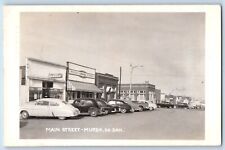 Murdo South Dakota SD Postcard RPPC Photo Main Street Food Super Valu Store Cars picture