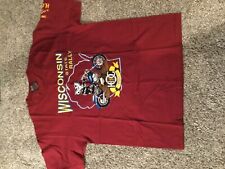 Vintage 1996 Harley Davidson Owners Group Wisconsin State Rally Red T-Shirt picture