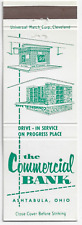 The Commercial Bank Ashtabula Ohio Empty FS Matchbook Cover picture