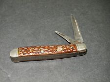 Vintage Boker Tree Brand 9903 Peanut Jack Pocket Knife USA REVERSE DOGLEG picture