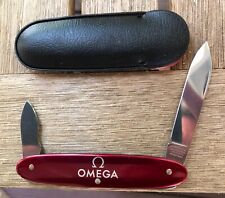VINTAGE RARE NEW OLD STOCK OMEGA WATCH VICTORINOX SWISS FOLDING POCKET KNIFE picture