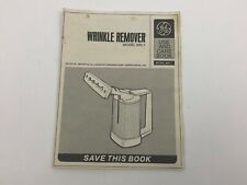 Vintage GE General Electric Model WR-1 Wrinkle Remover Instructions Original M6 picture