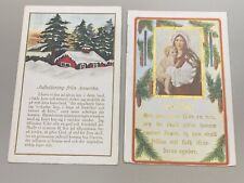 Vintage Postcard Lot 2 Swedish Language Christmas, God Jul, Julhalsning, Writing picture