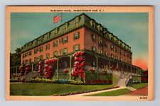 Narragansett Pier RI-Rhode Island, Massasoit Hotel, Advertise, Vintage Postcard picture