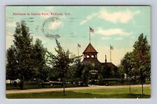Endicott NY- New York, Entrance To Casino Park, Antique, Vintage c1911 Postcard picture