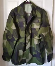 New Swedish M90 Woodland Camouflage Spring Weight Field Shirt MEDIUM picture