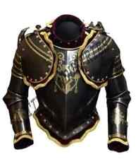 Medieval Knight Gothic Half Suit of Armor 18Ga Steel Halloween Costume picture