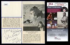 Peter Max signed autograph auto 5.5x5.5 cut Pop Art Artist JSA Certified picture